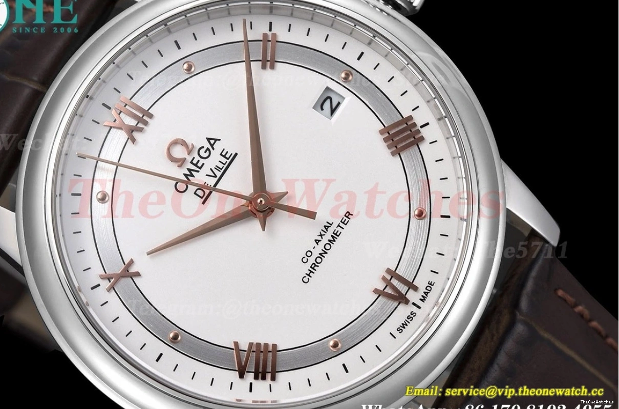 White SS Co-Axial Line Ville Men's De LE GDF 39.5MM MY8215 1226